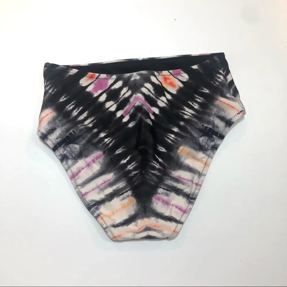Bar III INK-DYE High-Waist Bikini Swim Bottom